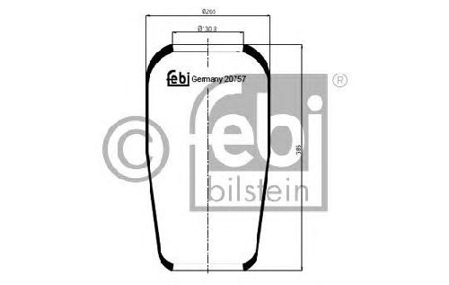 FEBI BILSTEIN 20757 - Boot, air suspension