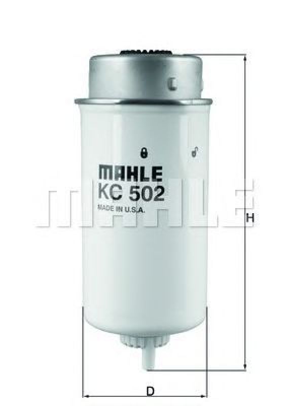 KC 502 KNECHT 72338917 - Fuel filter