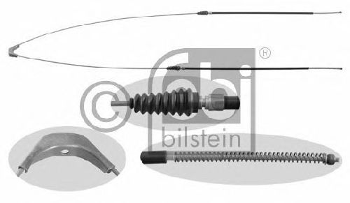 FEBI BILSTEIN 21328 - Cable, parking brake Left Rear | Right Rear