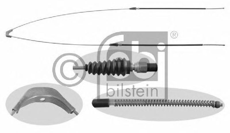 FEBI BILSTEIN 21328 - Cable, parking brake Left Rear | Right Rear