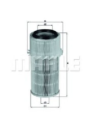 LX 682 KNECHT 79821901 - Air Filter MITSUBISHI