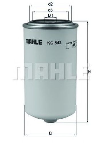 KC 543 KNECHT 72382211 - Fuel filter DAF