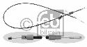 FEBI BILSTEIN 22322 - Cable, parking brake Front MERCEDES-BENZ