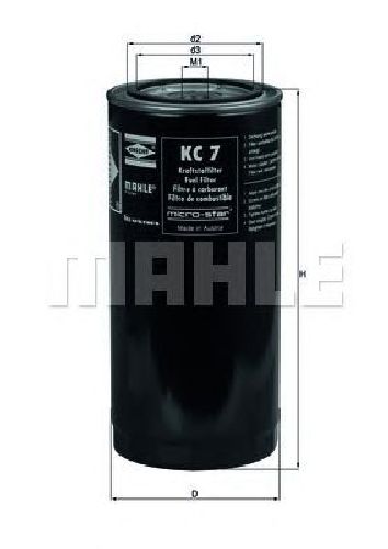 KC 7 KNECHT 77002926 - Fuel filter NEOPLAN, DAF