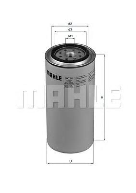 KC 75 KNECHT 78798720 - Fuel filter VOLVO