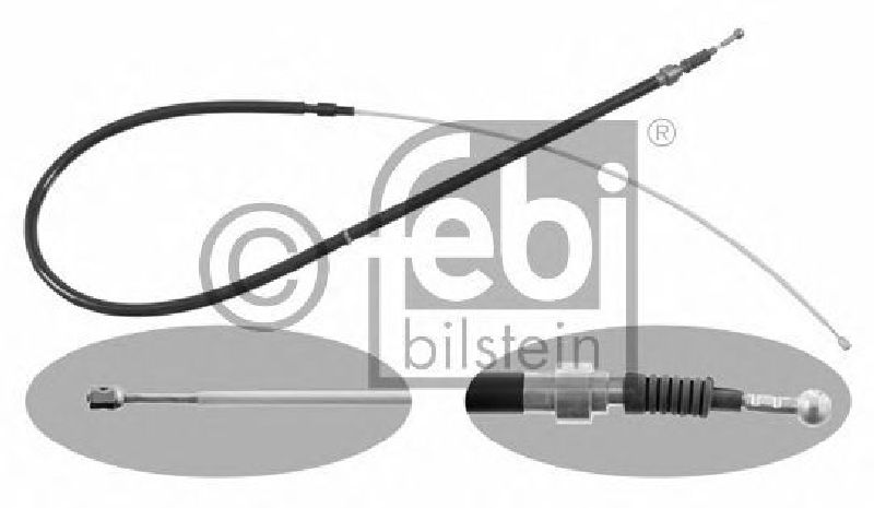 FEBI BILSTEIN 22736 - Cable, parking brake Left Rear | Right Rear SKODA, VW