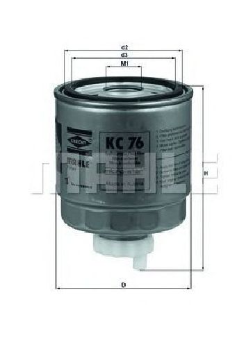 KC 76 KNECHT 79602061 - Fuel filter