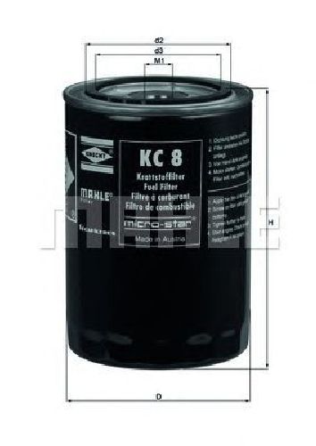 KC 8 KNECHT 77638992 - Fuel filter