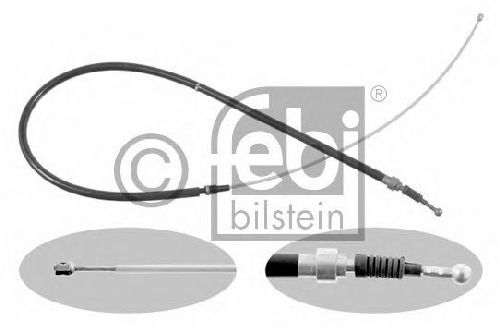 FEBI BILSTEIN 22884 - Cable, parking brake Right Rear | Left Rear SKODA, AUDI