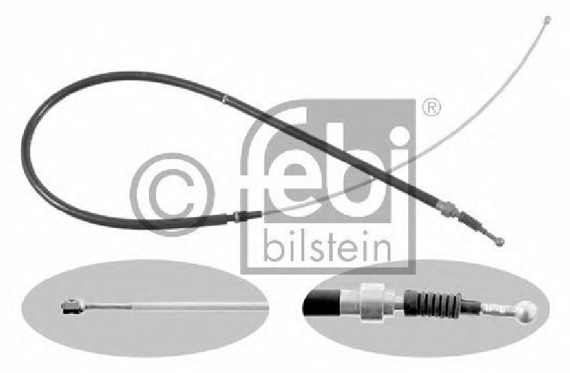 FEBI BILSTEIN 22884 - Cable, parking brake Right Rear | Left Rear SKODA, AUDI