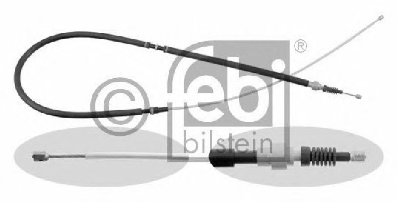 FEBI BILSTEIN 22886 - Cable, parking brake Left Rear | Right Rear SKODA