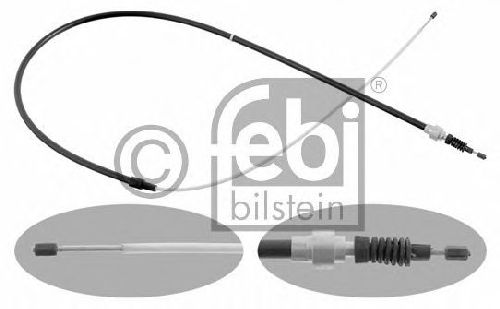 FEBI BILSTEIN 22962 - Cable, parking brake Left Rear | Right Rear SKODA, VW