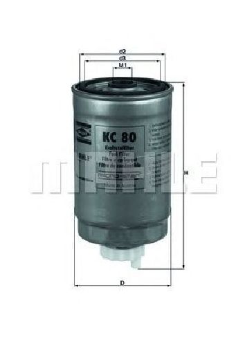 KC 80 KNECHT 79843236 - Fuel filter LAND ROVER