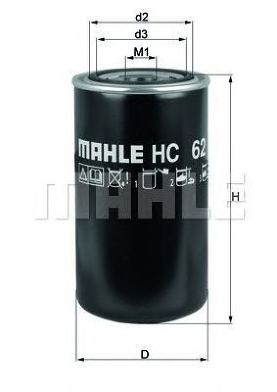 HC 62 KNECHT 78652174 - Hydraulic Filter, automatic transmission