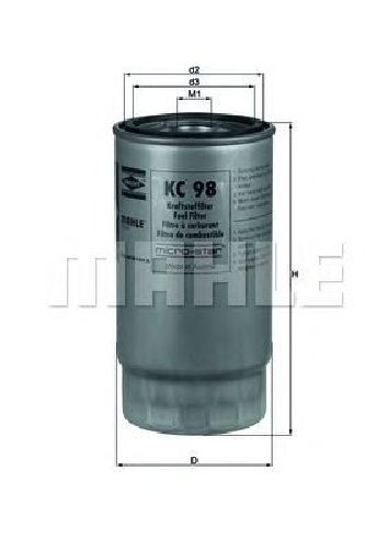 KC 98 KNECHT 79896192 - Fuel filter