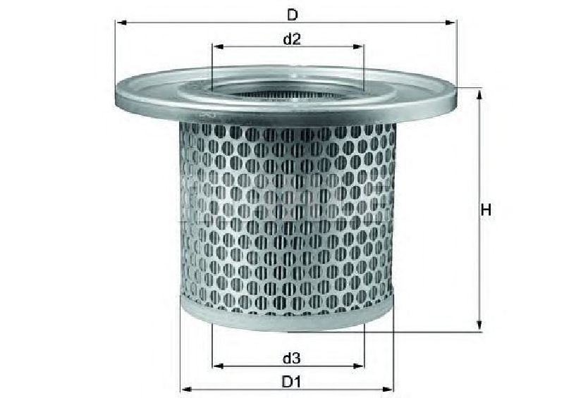 LXS 233 KNECHT 76540090 - Secondary Air Filter