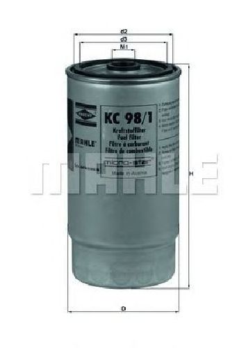 KC 98/1 KNECHT 79896176 - Fuel filter