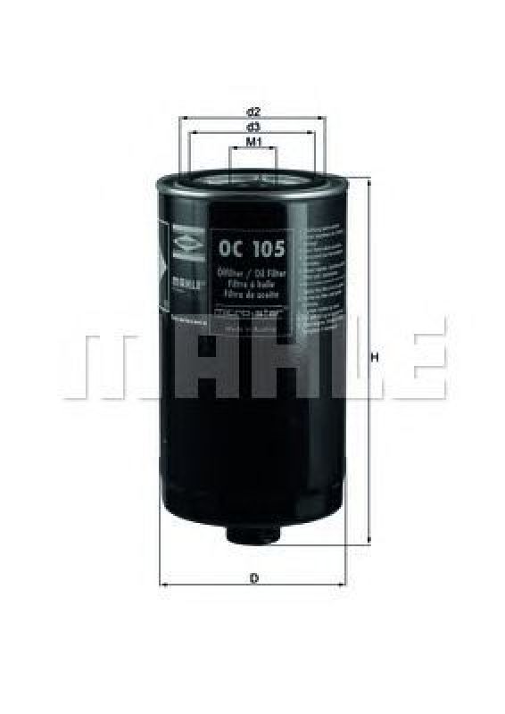 OC 105 KNECHT 77811284 - Oil Filter