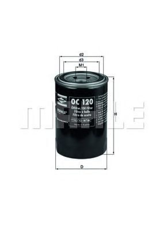 OC 120 KNECHT 77643430 - Oil Filter