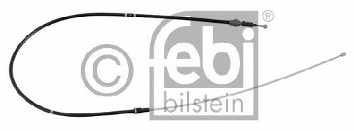 FEBI BILSTEIN 24518 - Cable, parking brake Left Rear | Right Rear VW