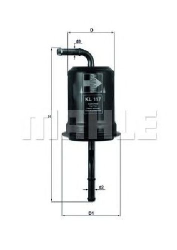 KL 117 KNECHT 79631219 - Fuel filter