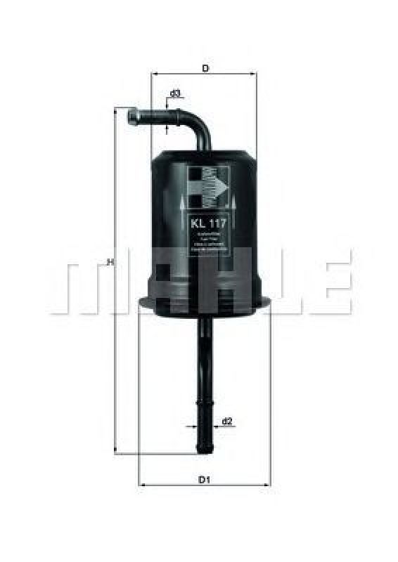 KL 117 KNECHT 79631219 - Fuel filter