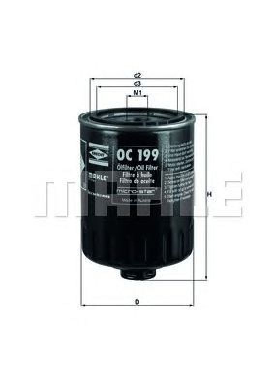 OC 199 KNECHT 77496367 - Oil Filter