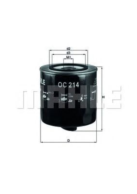 OC 214 KNECHT 78642753 - Oil Filter