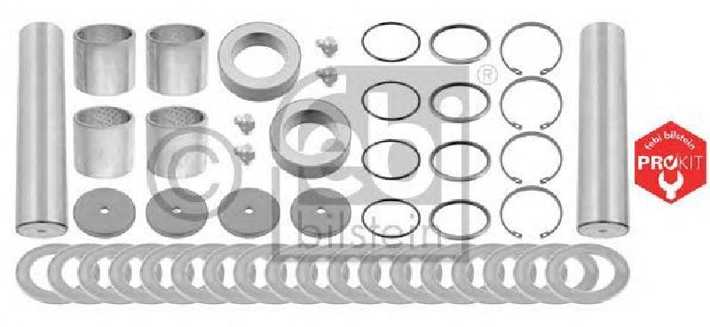 FEBI BILSTEIN 24664 - Repair Kit, kingpin PROKIT Front Axle left and right MAN