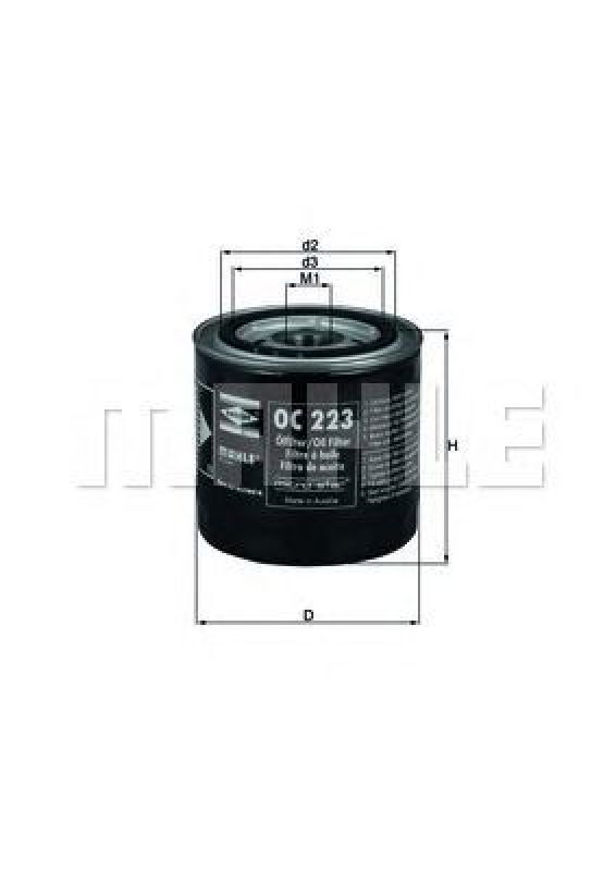 OC 223 KNECHT 78700825 - Oil Filter RENAULT