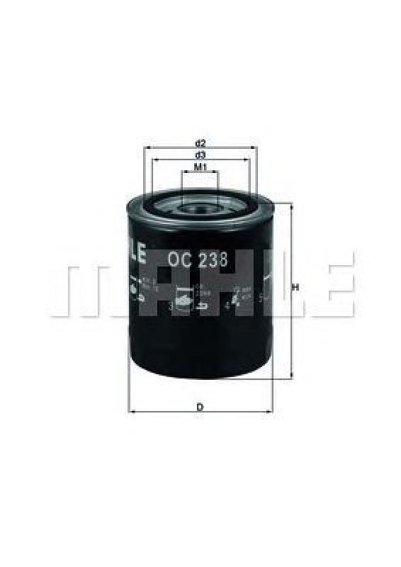 OC 238 KNECHT 78765976 - Oil Filter