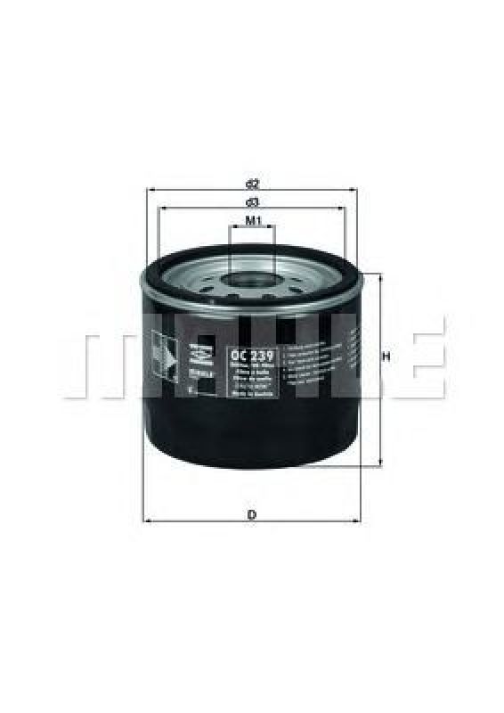 OC 239 KNECHT 79689308 - Oil Filter