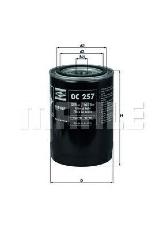 OC 257 KNECHT 79637026 - Oil Filter