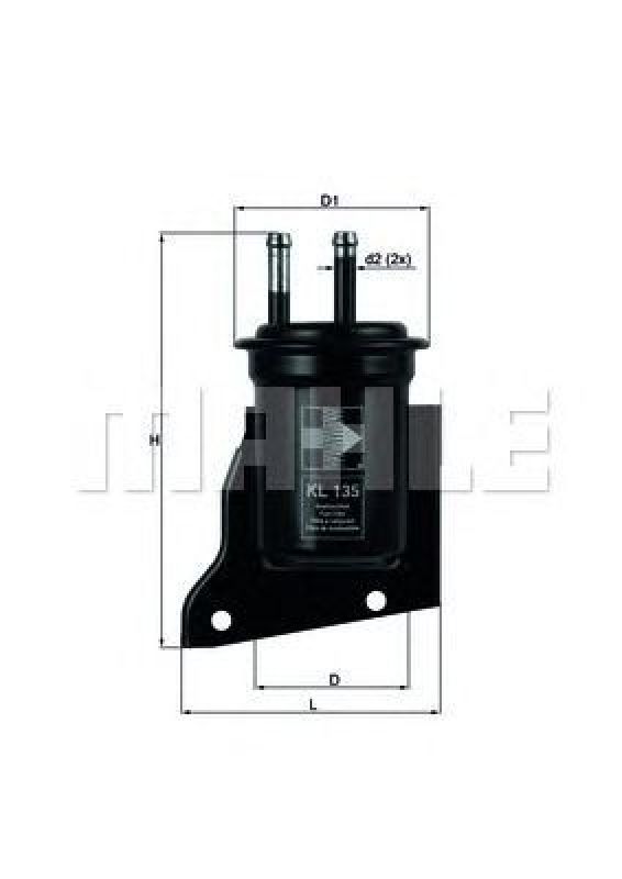 KL 135 KNECHT 79631615 - Fuel filter