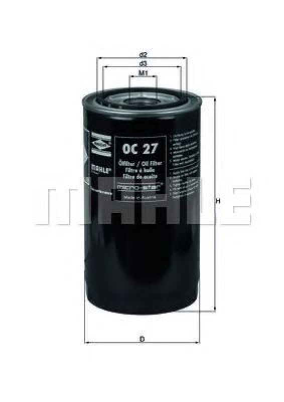 OC 27 KNECHT 72013332 - Oil Filter DAF