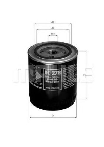 OC 278 KNECHT 79812603 - Oil Filter