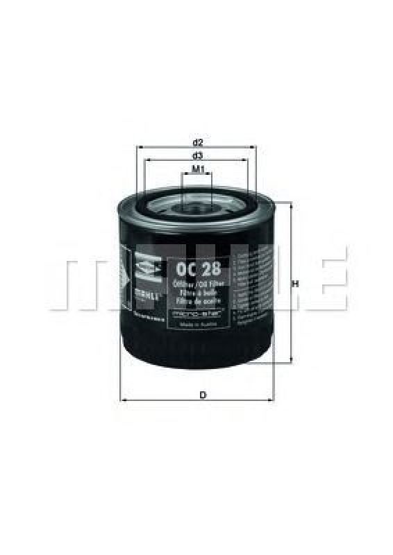 OC 28 KNECHT 72003994 - Oil Filter UAZ