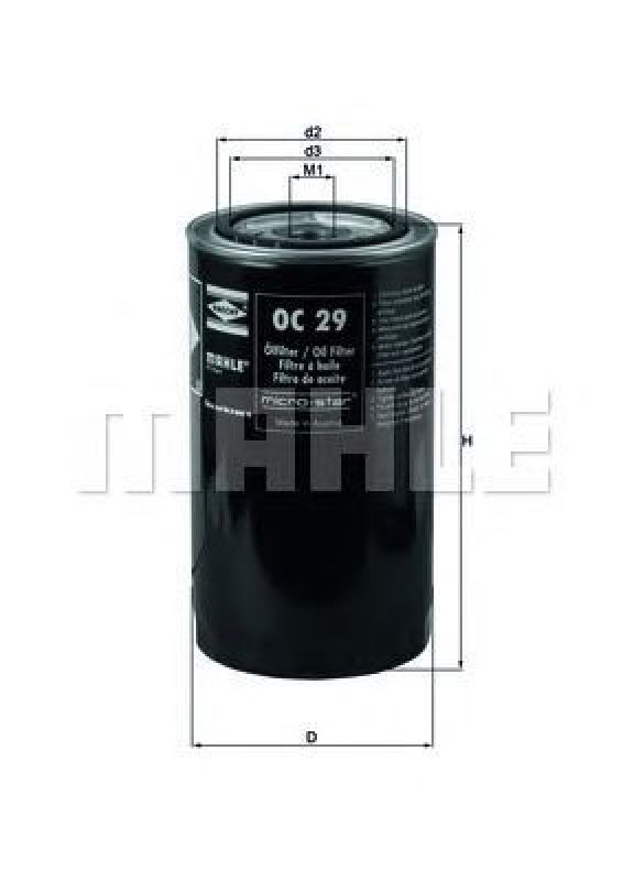 OC 29 KNECHT 77002512 - Oil Filter