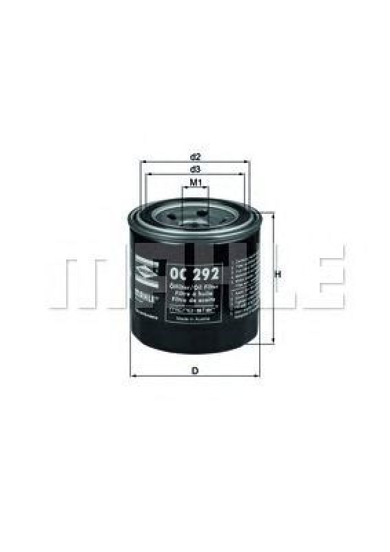 OC 292 KNECHT 79889460 - Oil Filter DAEWOO