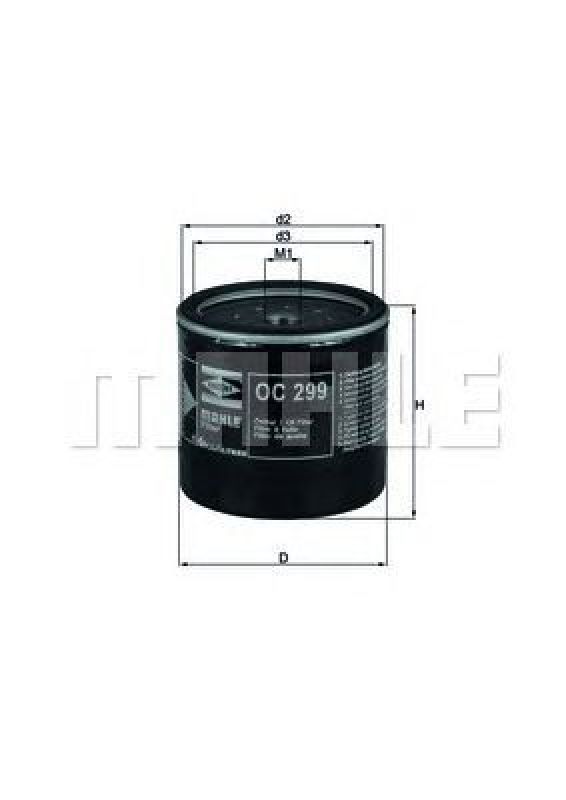 OC 299 KNECHT 78438384 - Oil Filter OPEL, MITSUBISHI