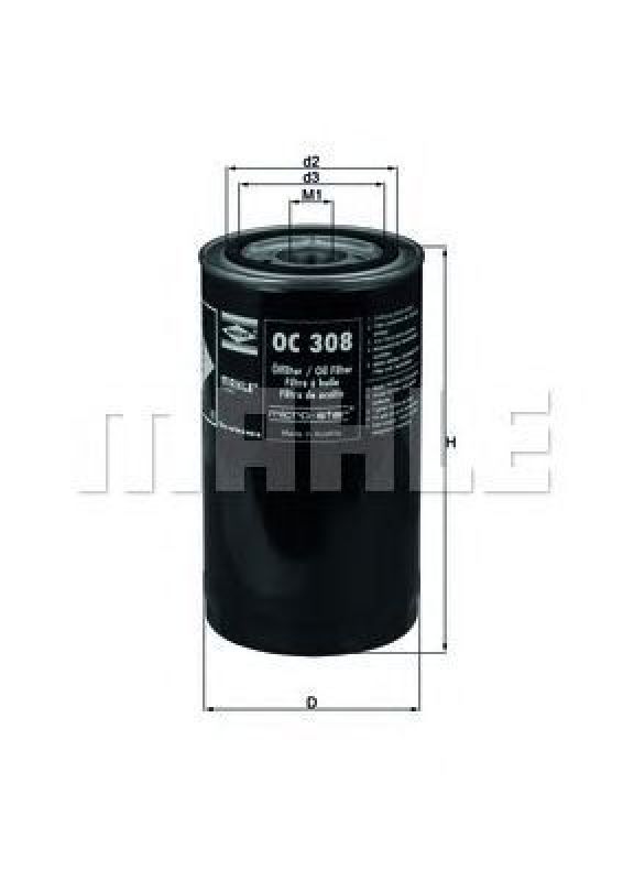 OC 308 KNECHT 78424673 - Oil Filter