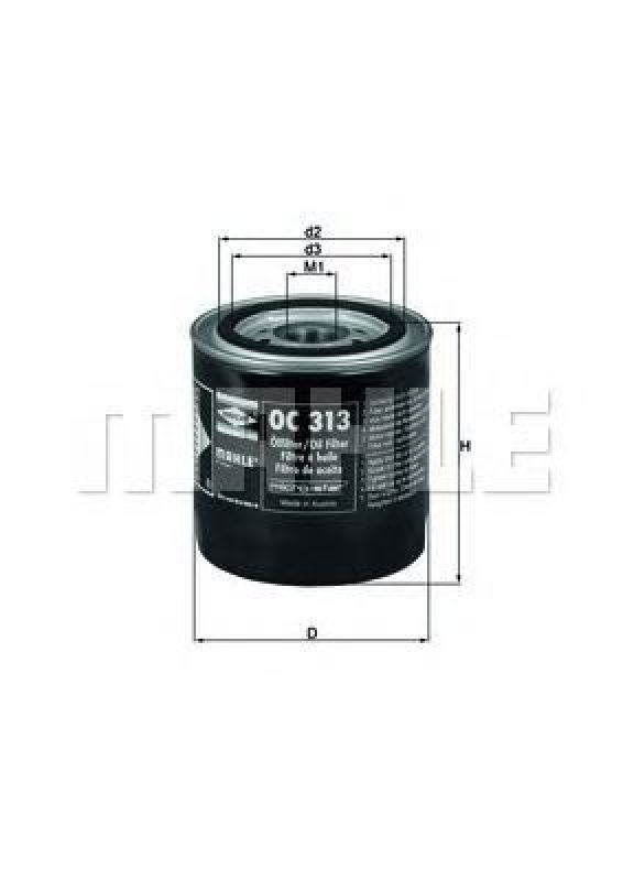 OC 313 KNECHT 78497893 - Oil Filter