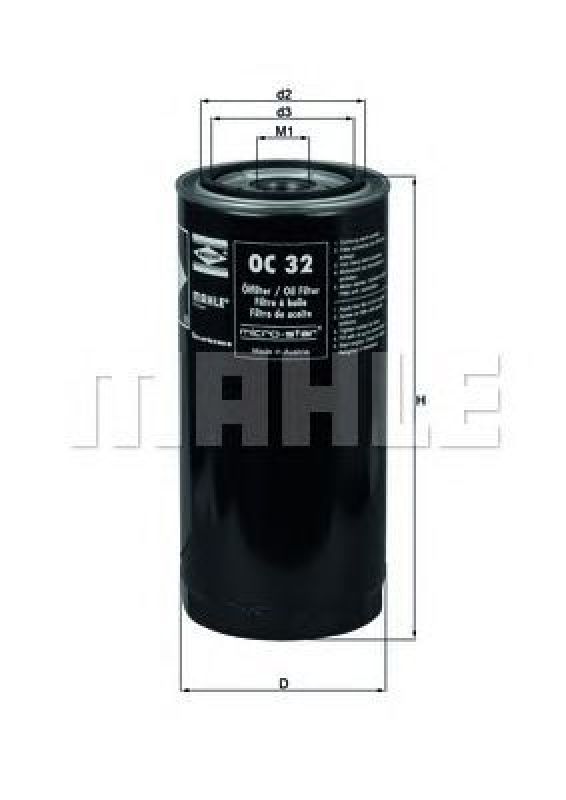 OC 32 KNECHT 77446842 - Oil Filter