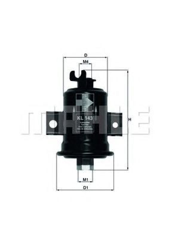 KL 143 KNECHT 79631789 - Fuel filter