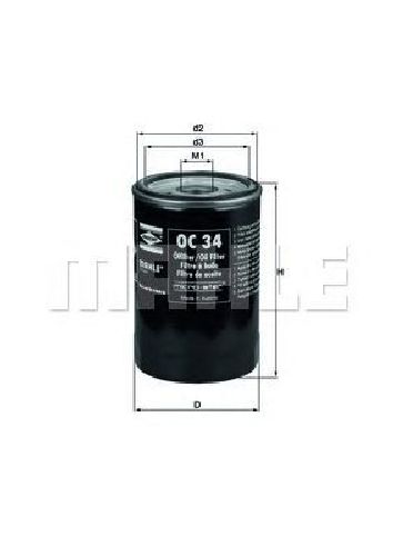 OC 34 KNECHT 77500416 - Oil Filter