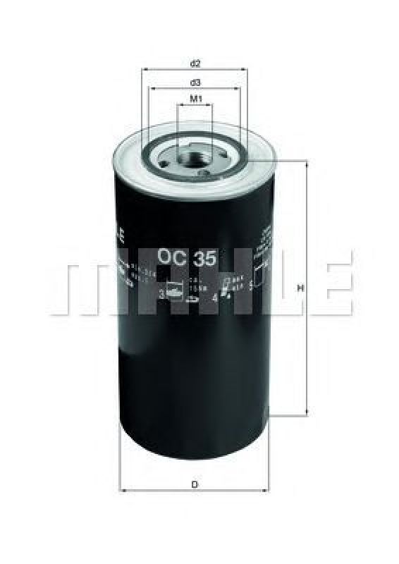 OC 35 KNECHT 77003023 - Oil Filter