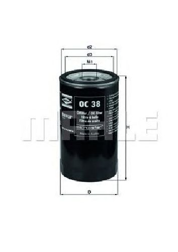 OC 38 KNECHT 77641525 - Oil Filter
