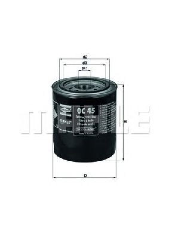 OC 45 KNECHT 78109001 - Oil Filter