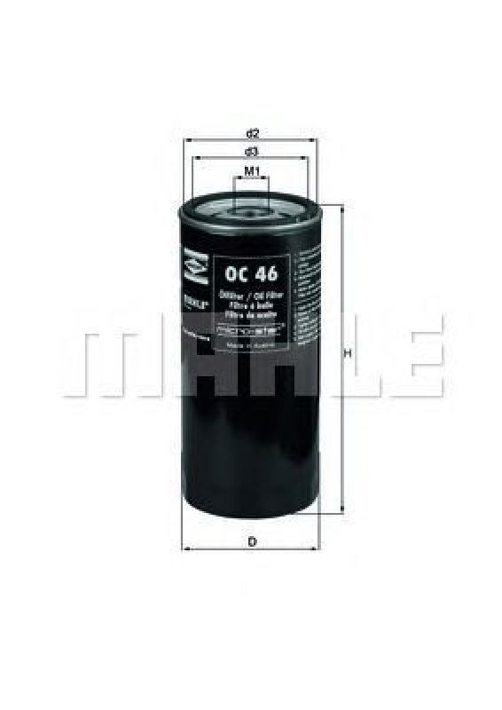 OC 46 KNECHT 77642044 - Oil Filter