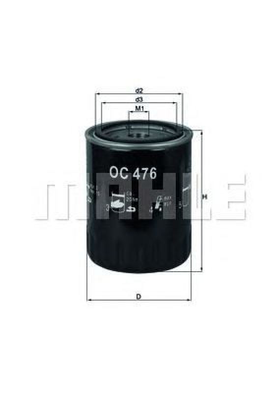 OC 476 KNECHT 76822373 - Oil Filter KIA, HYUNDAI